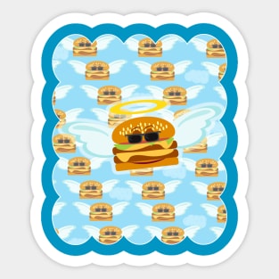 Heavenly Cheeseburger Sticker